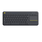 Logitech Wireless Touch Keyboard K400 Plus - Tastiera - senza fili - 2.4 GHz - Francese - nero